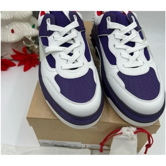 Christian Louboutin Mens Astroloubi, leather trimmed sneakers size 42 - Picture 6 of 7